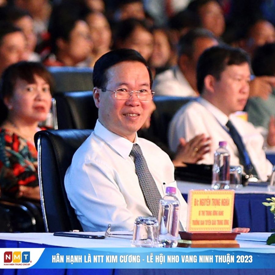 Chủ tịch nước Võ Văn tham dự Khai mạc Lễ hội Nho – Vang Ninh Thuận năm 2023 gắn với tổ chức Lễ đón Bằng của UNESCO ghi danh “Nghệ thuật làm gốm của người Chăm vào Danh sách di sản văn hóa phi vật thể cần bảo vệ khẩn cấp”.